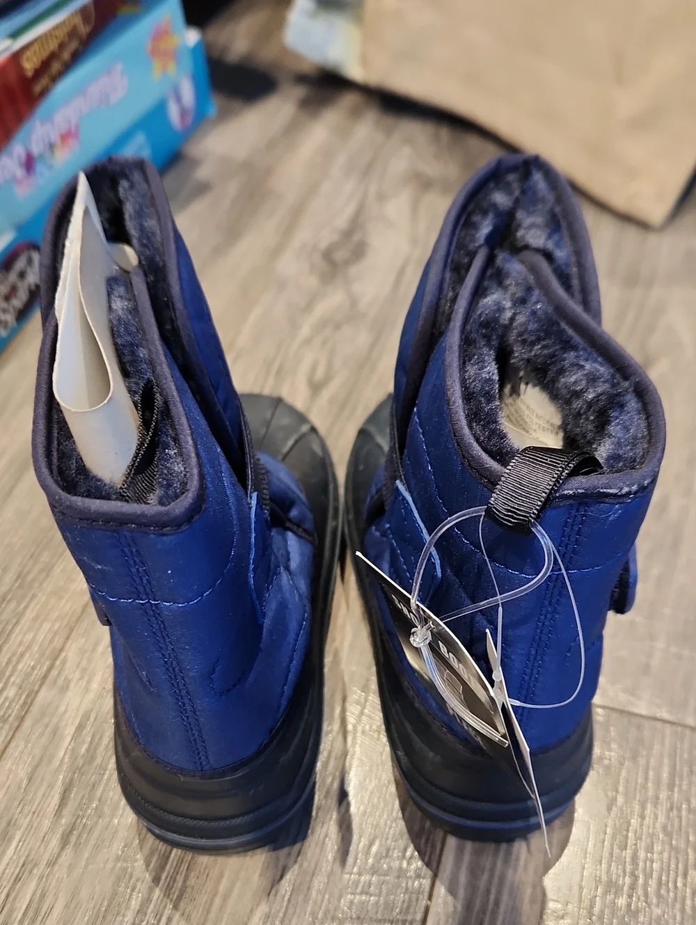 NWT The Children's Place Boys Sz 11 Blue Snow Boots
